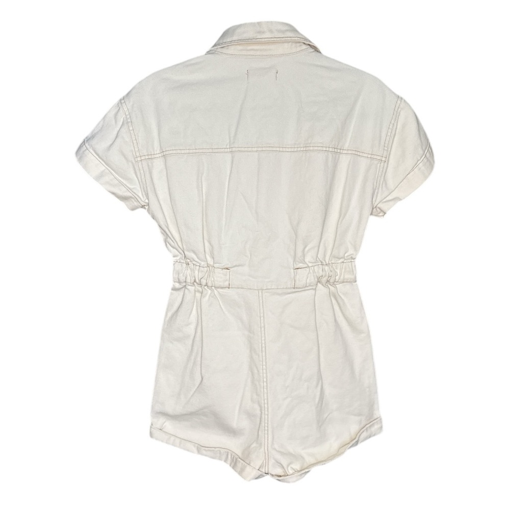 EUC Altar’d State Cream Denim Romper size XS - Picture 3 of 7